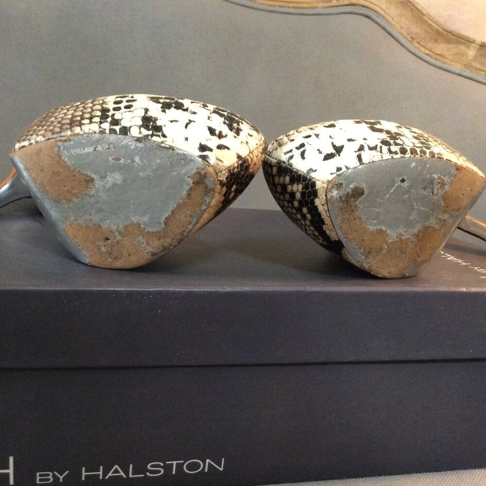 H By Halston faux snake and suede stiletto Abby pump - Picture 8 of 11